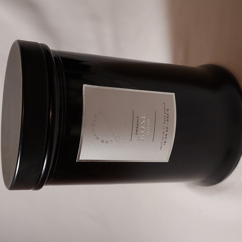 Los Angeles Design Studio Organic Rose Noir East West Scented Candle